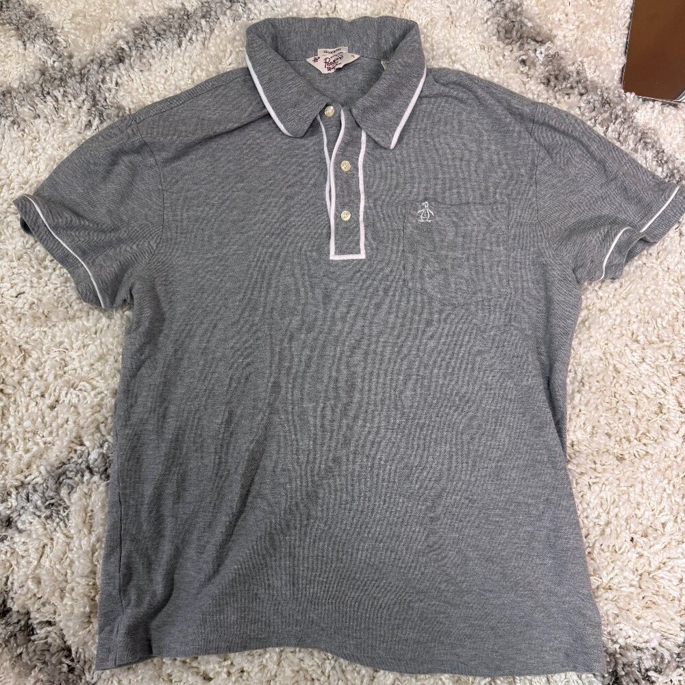 Original Penquin The Performance Earl Asphalt Golf Polo/Shirt - Size XL
